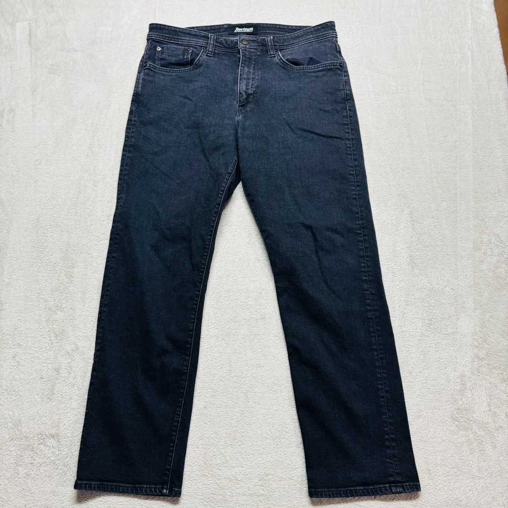Revtown Automatic Jeans Mens 34x30 Black Stretch Decade Wash Denim‎